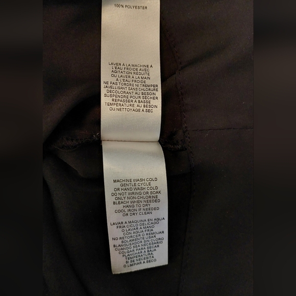 Joe Fresh Black Satin Skirt w Pockets Elastic Waist Size XL Date Summer Office - Picture 6 of 6